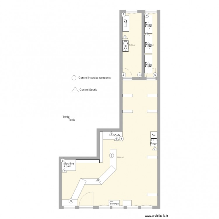 Sucré et Salé. Plan de 0 pièce et 0 m2