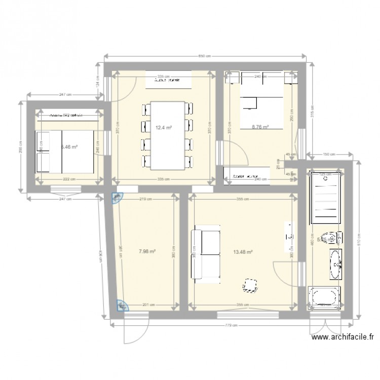 ETAGE 1. Plan de 0 pièce et 0 m2