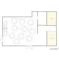Plan de salle en tables rondes