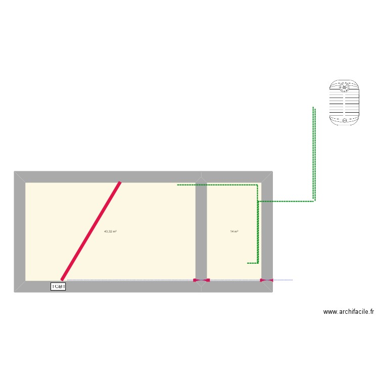 plan maçon 2. Plan de 0 pièce et 0 m2