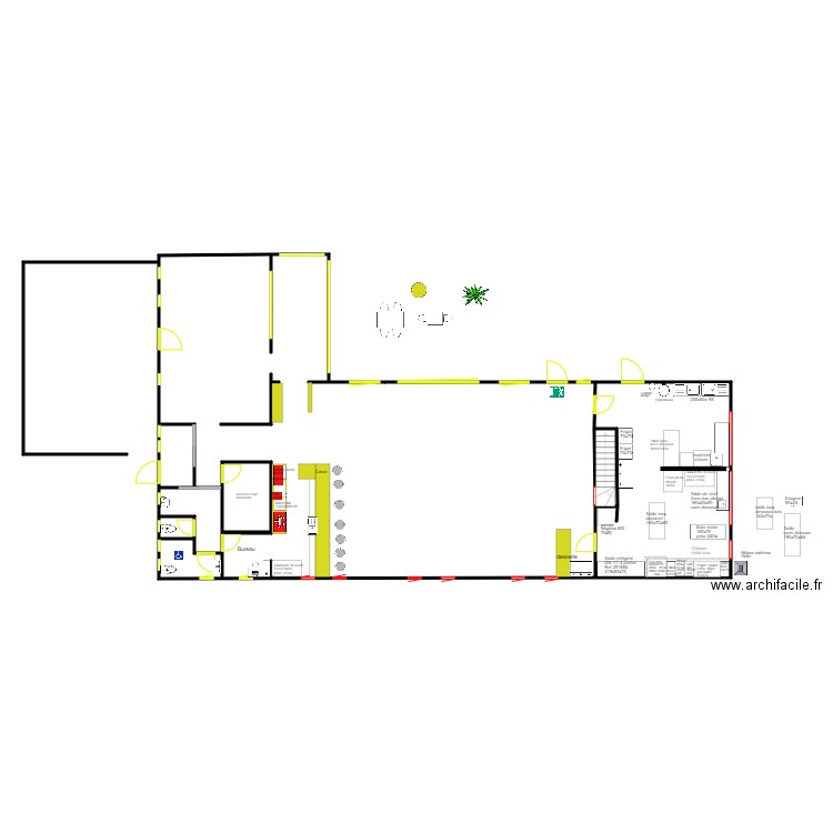 plan table. Plan de 0 pièce et 0 m2