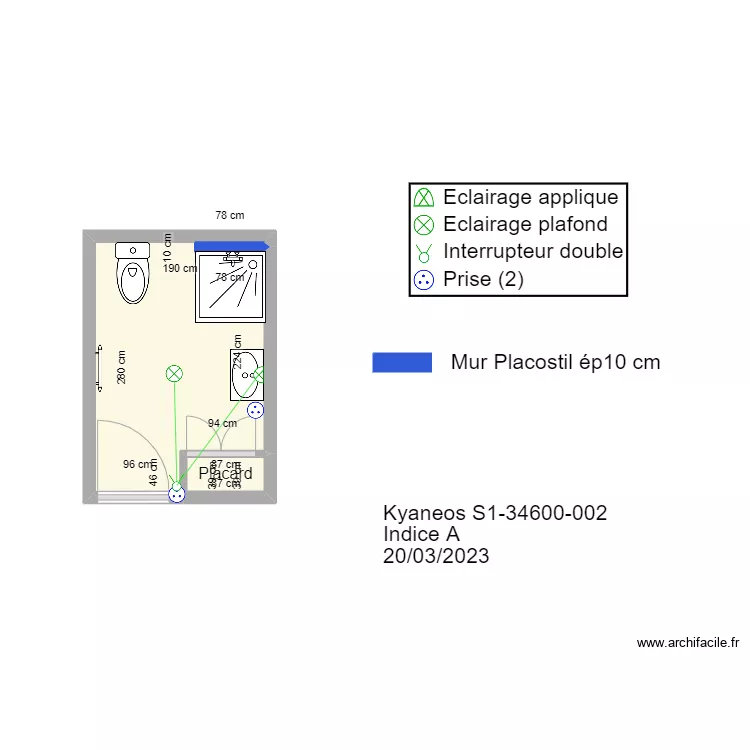 Log A34 St Louis. Plan de 
