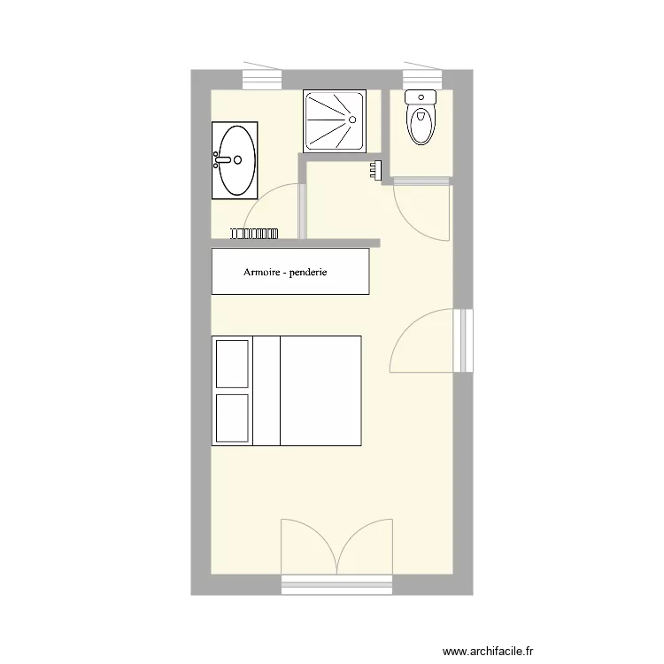 Chambre Parentale Actuelle. Plan de 