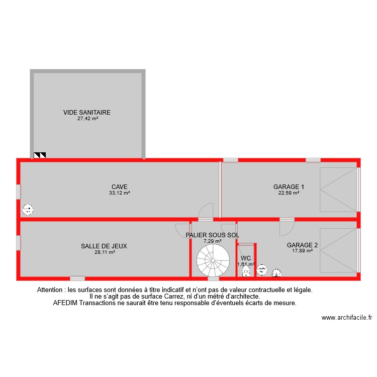 BI 7652 SOUS SOL. Plan de 0 pièce et 0 m2