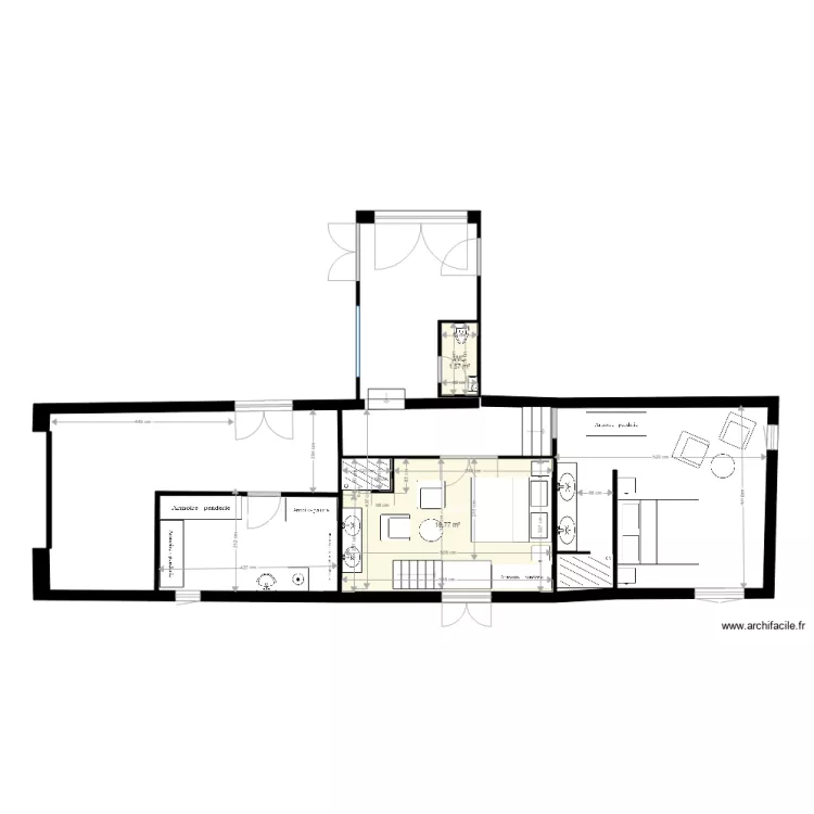 Aménagement Grange 2 Montoison 23. Plan de Aménagement Grange 2 Montoison 23. Plan de