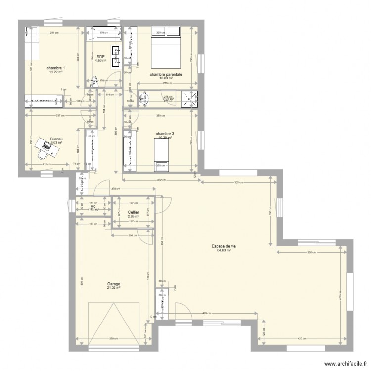 NEDELEC. Plan de 0 pièce et 0 m2