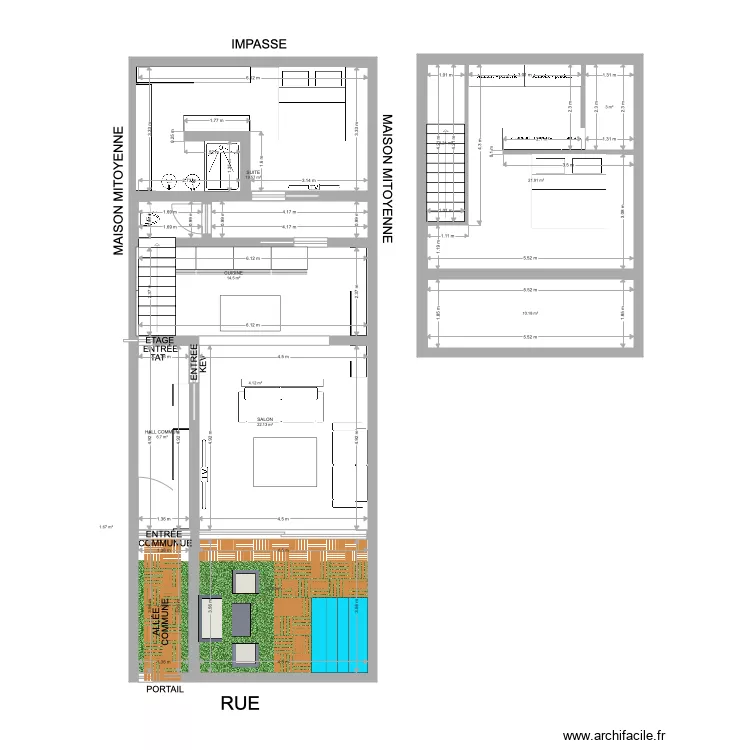 maison des reinette R2. Plan de 