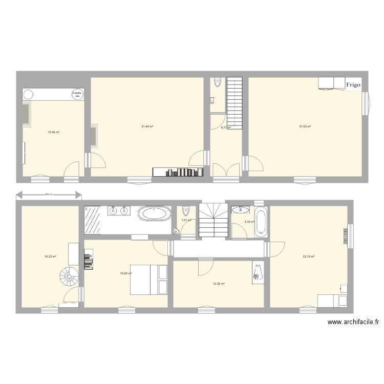 seuilly 2. Plan de 0 pièce et 0 m2