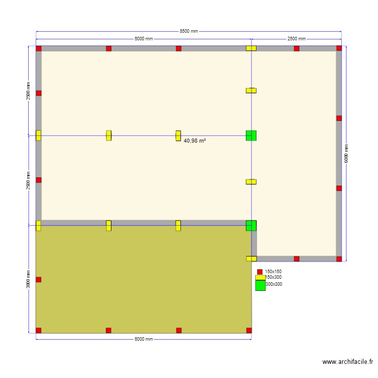 Татарстан Сваи. Plan de 2 pièces et 57 m2