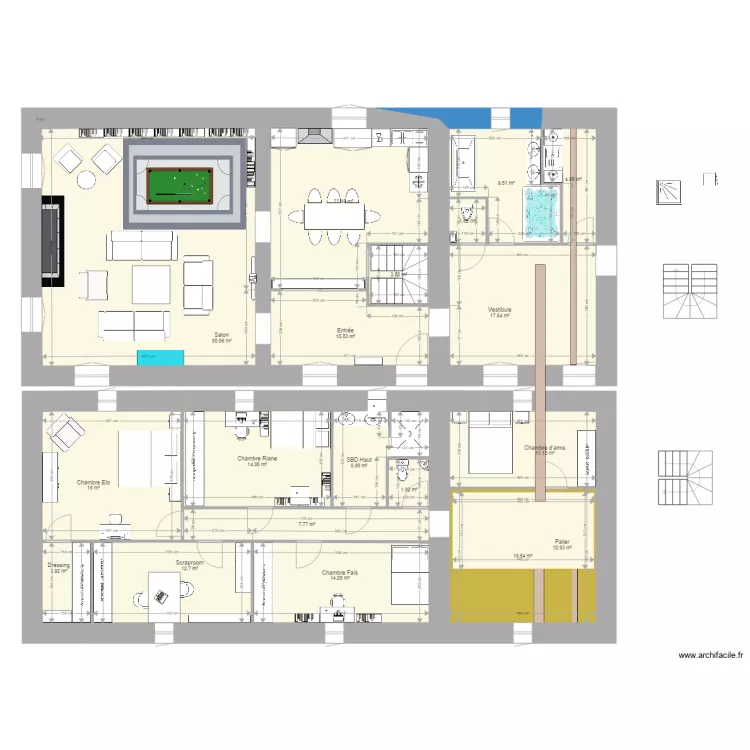grande maison 11. Plan de 