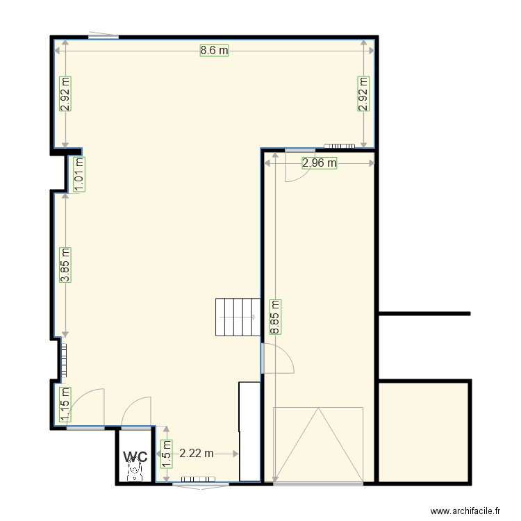 petunias. Plan de 0 pièce et 0 m2