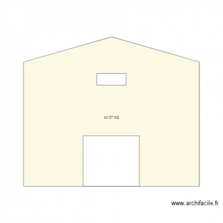 Façade sud. Plan de 0 pièce et 0 m2