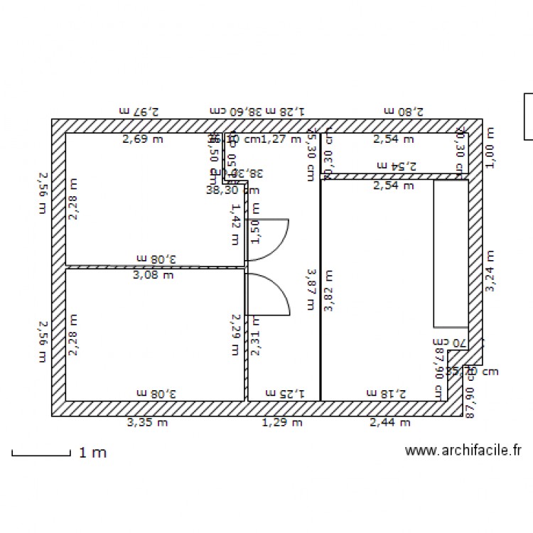 projet loft haut . Plan de 0 pièce et 0 m2