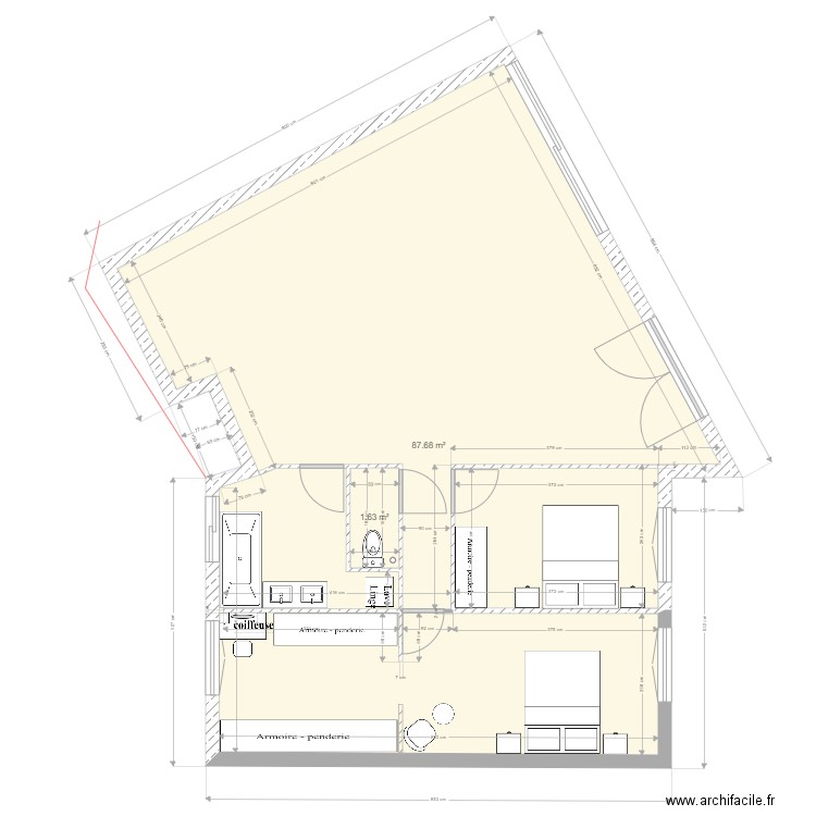 Réno complète Genets Dany1. Plan de 0 pièce et 0 m2