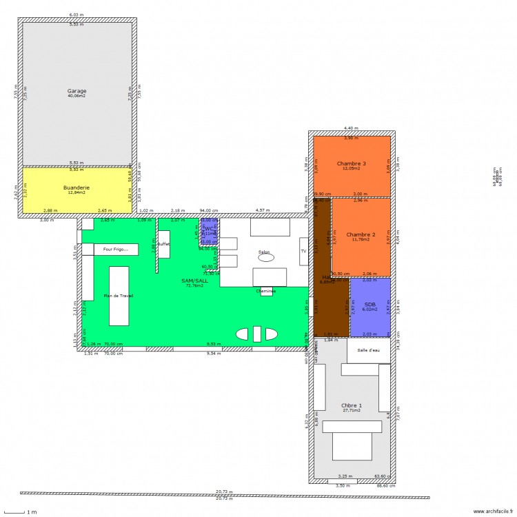 Pozet 3 bis. Plan de 0 pièce et 0 m2