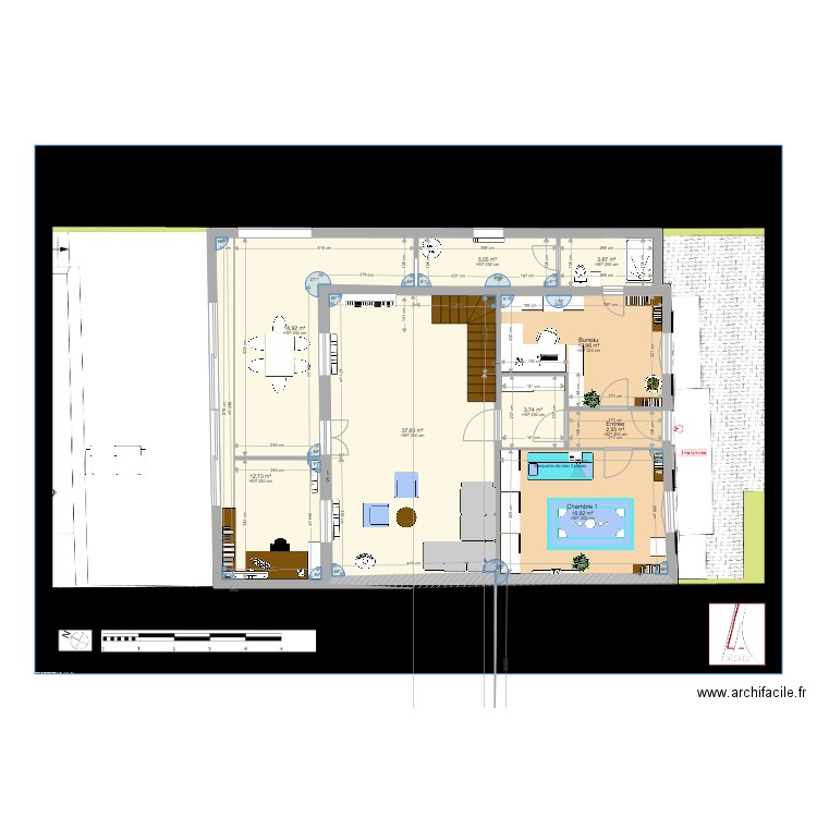 PLan Alice 6. Plan de 0 pièce et 0 m2