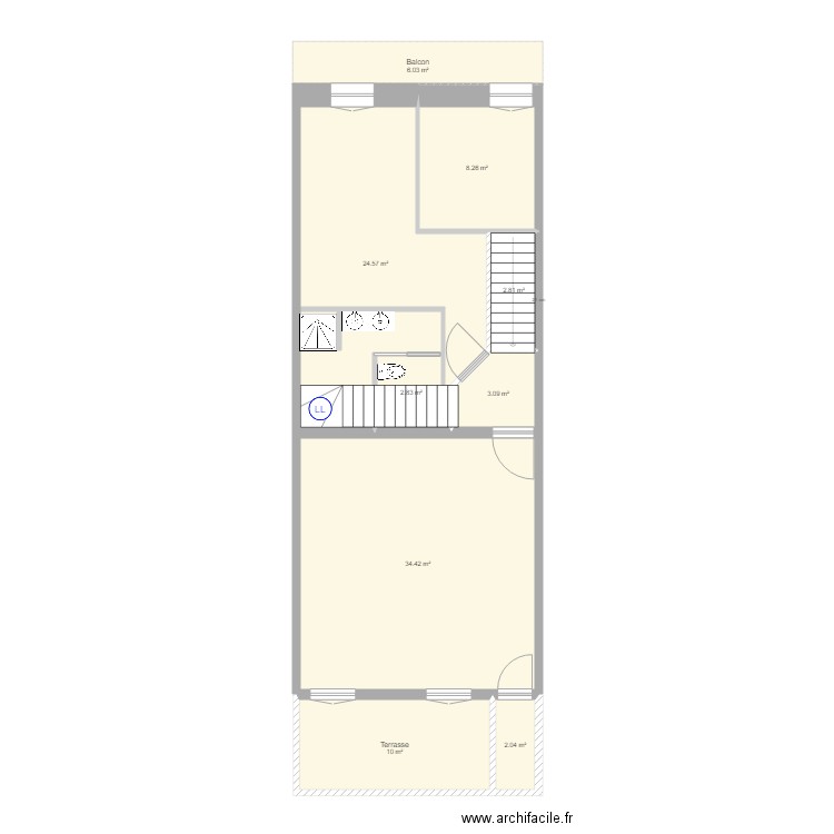 Luciano C appart Nord 1er étage. Plan de 0 pièce et 0 m2