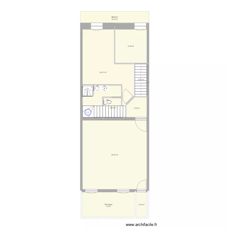 Luciano C appart Nord 1er étage. Plan de Luciano C appart Nord 1er étage. Plan de