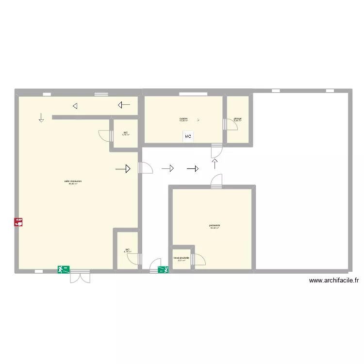 resto quentin coste. Plan de 