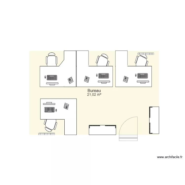 Bureau. Plan de 