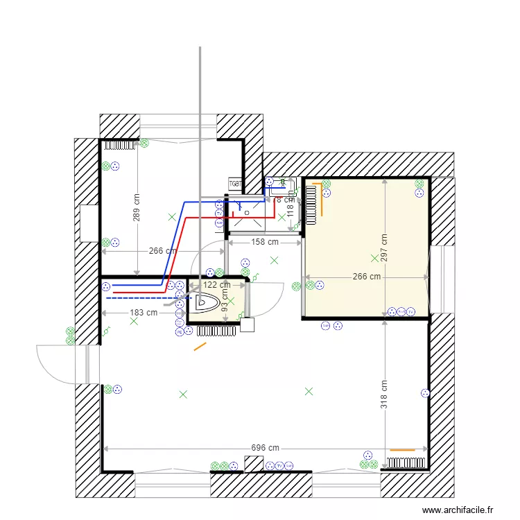 rez de chaussee DEFINITIF VIDE. Plan de rez de chaussee DEFINITIF VIDE. Plan de