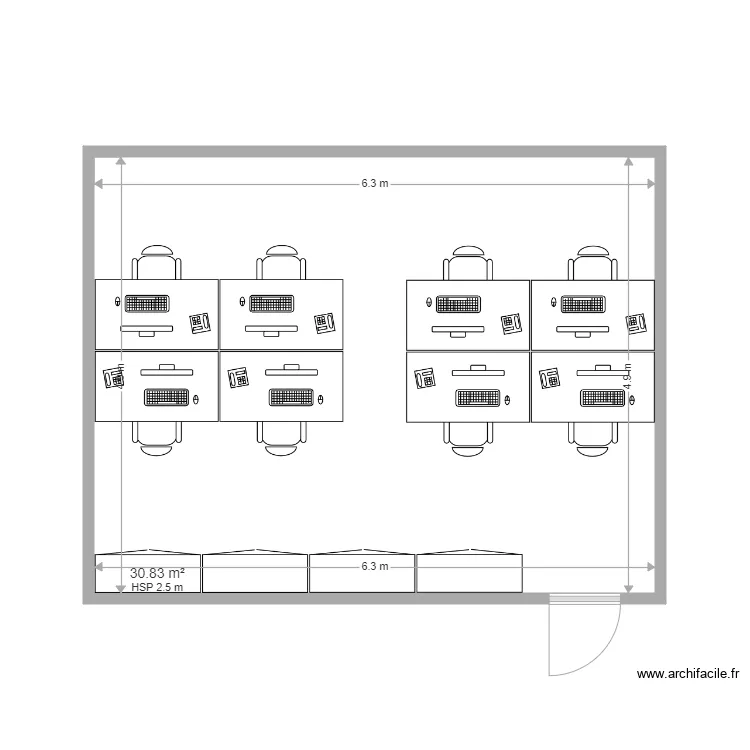 Bureau Massey. Plan de 