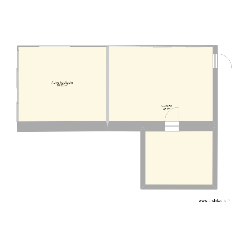 ébauche. Plan de 0 pièce et 0 m2