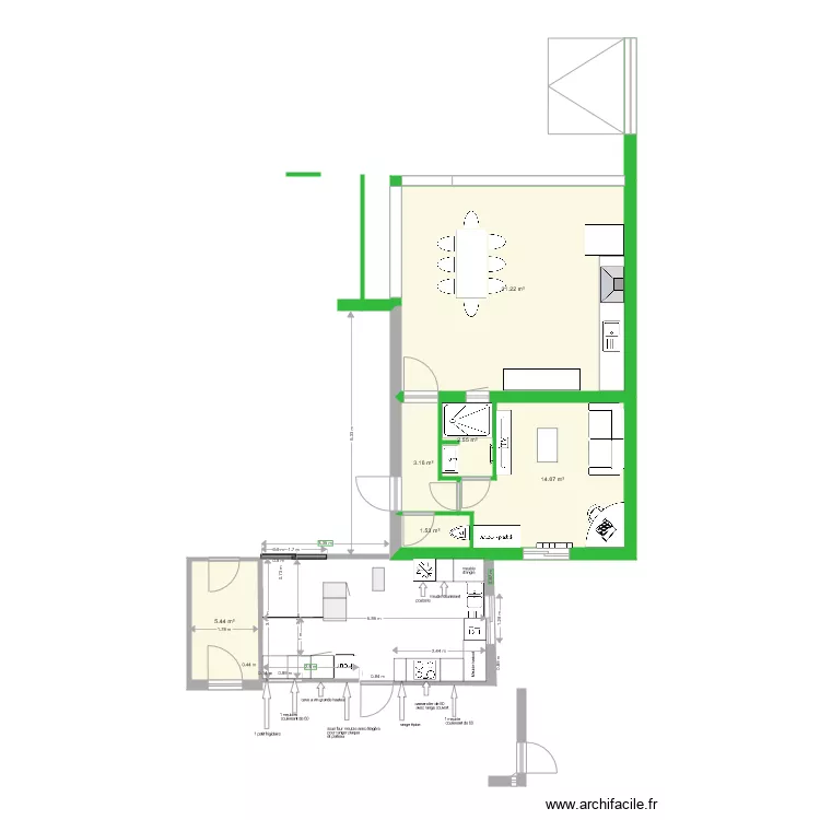 PLAN 2 EXTENSION CHANTIER BOUCHER AIGREFEUILLE. Plan de 