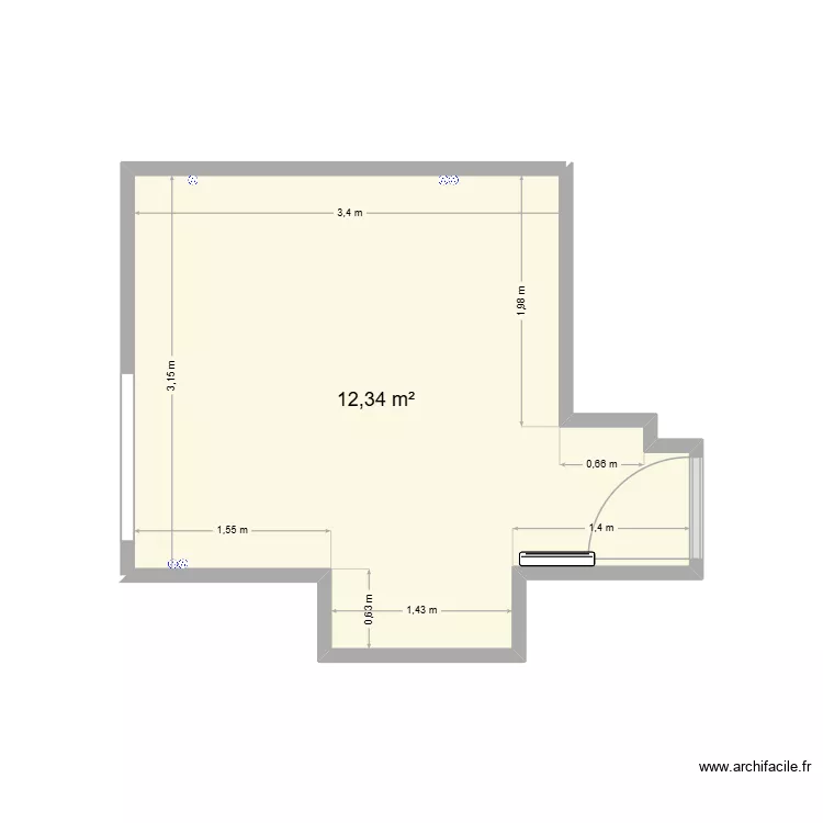 chambre. Plan de 1 et 12 m² chambre. Plan de 1 et 12 m²