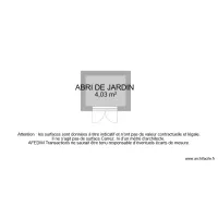 BI 11314 ABRI DE JARDIN