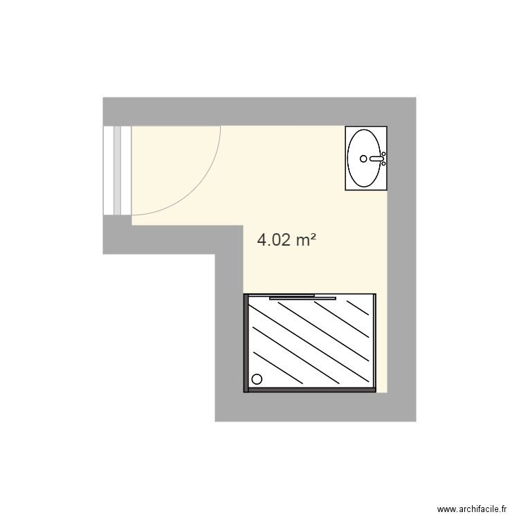 salle de bain. Plan de 0 pièce et 0 m2