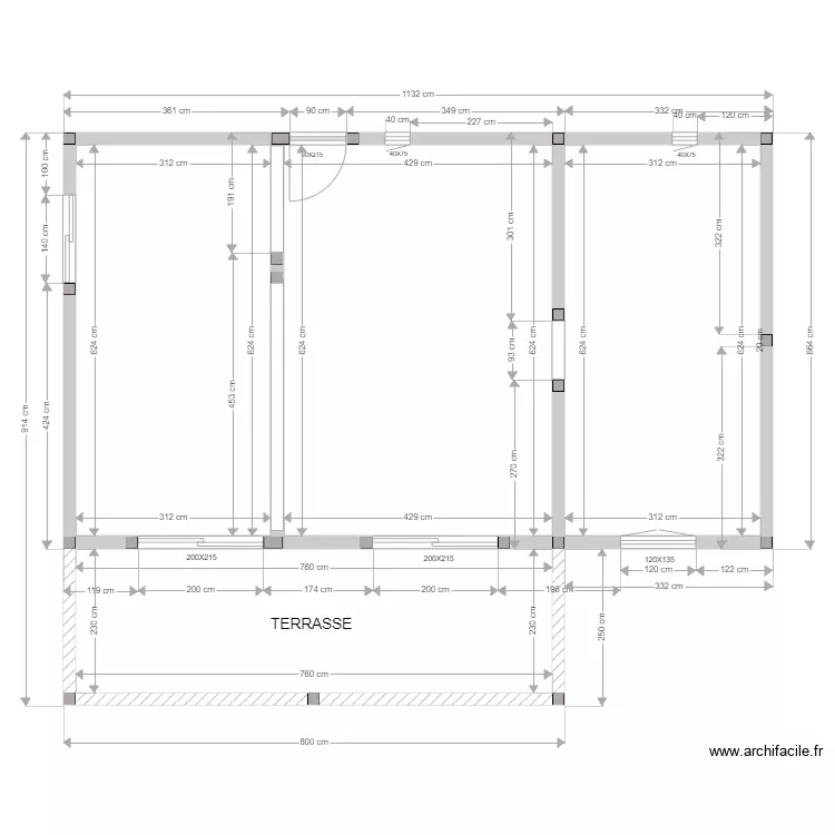 CLEMENT RDC. Plan de 