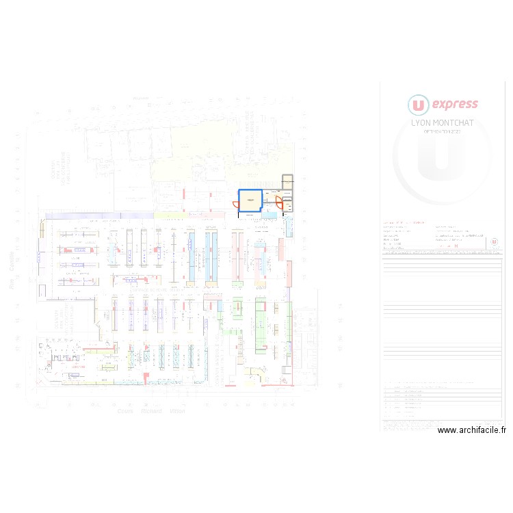 Montchat v5. Plan de 4 pièces et 31 m2