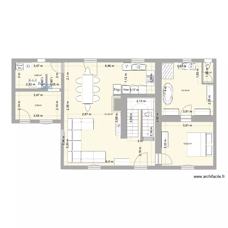 RDC MF V2. Plan de 6 et 94 m² RDC MF V2. Plan de 6 et 94 m²
