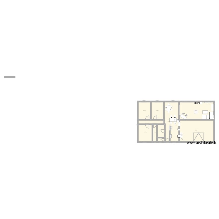 plan 1. Plan de 9 pièces et 143 m2