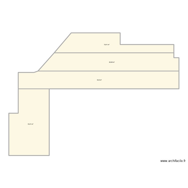 Dalle piscine. Plan de 4 pièces et 114 m2