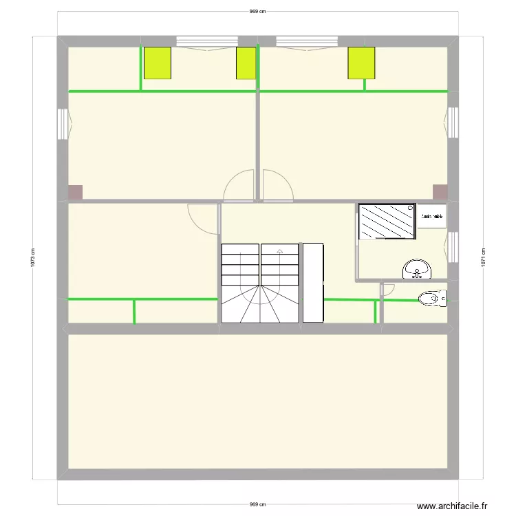 Etage 1 ter. Plan de 