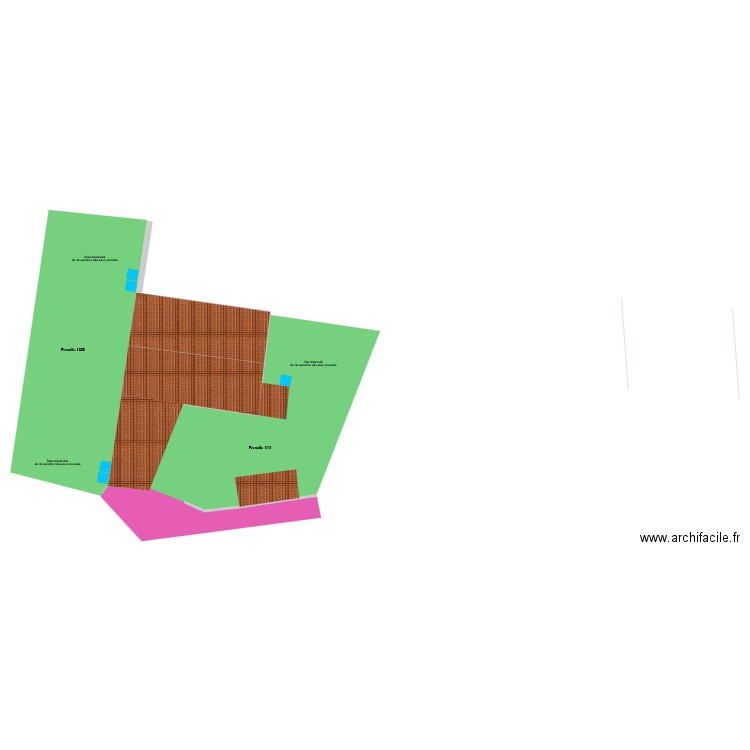 Etienne - Plan de toiture. Plan de 1 pièce et 103 m2