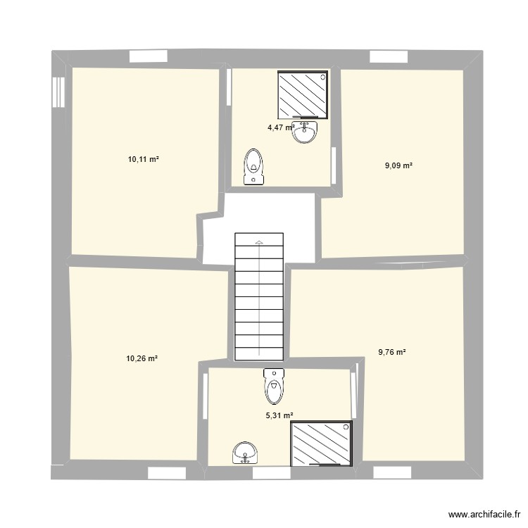 2er étage. Plan de 0 pièce et 0 m2
