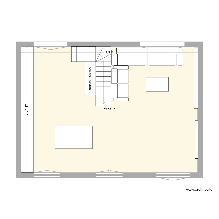 1er &eacute;tage. Plan de 0 pièce et 0 m2