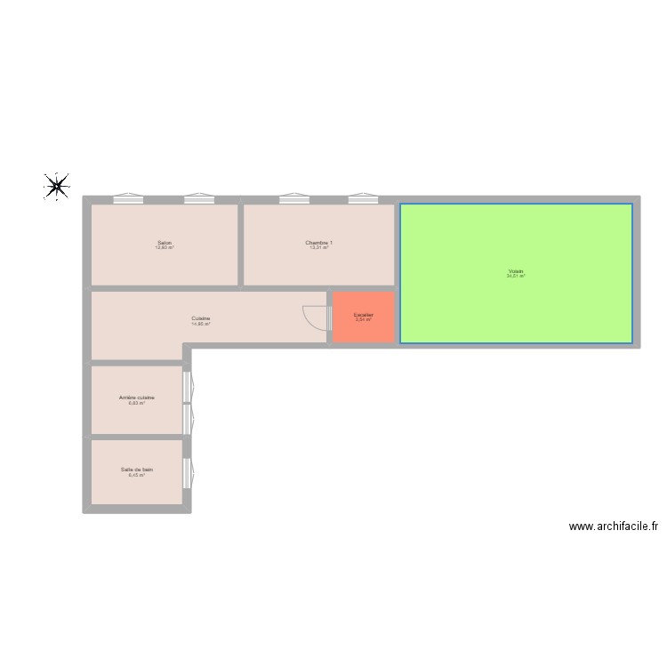 PLAN MARYSE. Plan de 18 pièces et 280 m2