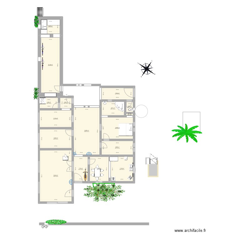 MAISON KHANENESA. Plan de 0 pièce et 0 m2