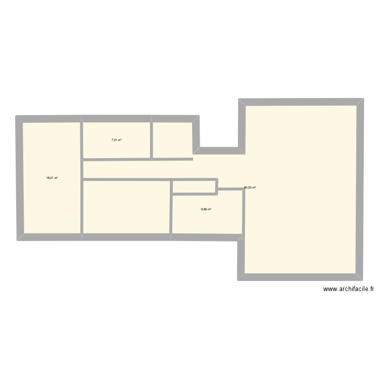 GUYOR. Plan de 4 pièces et 115 m2