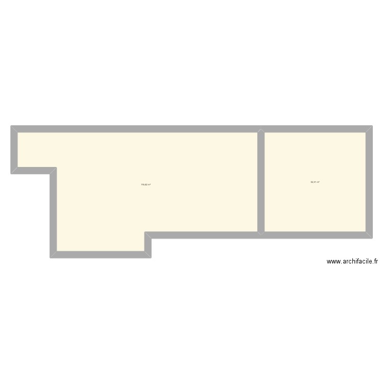 PLAN PASSEREAUX. Plan de 2 pièces et 172 m2