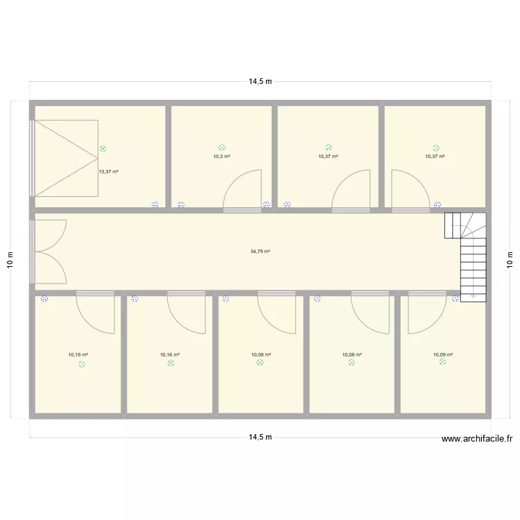 Projet Box Grange. Plan de 
