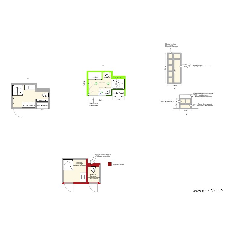 Annie - GRENOBLE. Plan de 15 pièces et 17 m2