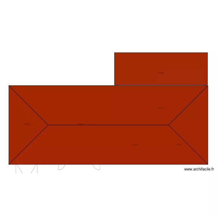 Maison. Plan de 