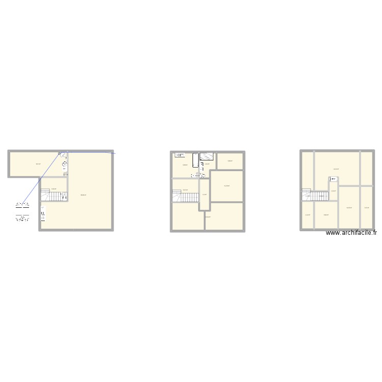 plan electricité. Plan de 21 pièces et 225 m2