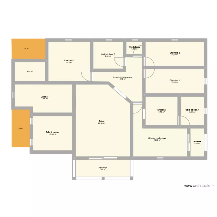 Ma maison pp 4chbres 10. Plan de 14 et 135 m² Ma maison pp 4chbres 10. Plan de 14 et 135 m²