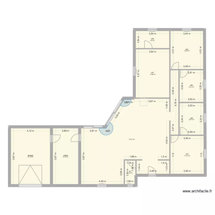 gainable. Plan de 10 et 182 m² gainable. Plan de 10 et 182 m²